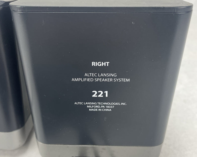 Altec Lansing Amplified Speaker System 221 2 Piece Set S3