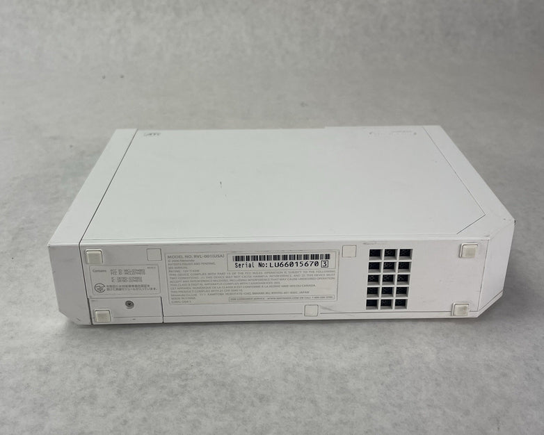 Nintendo Wii RVL-001 Tested & Reset Console Only No Cords