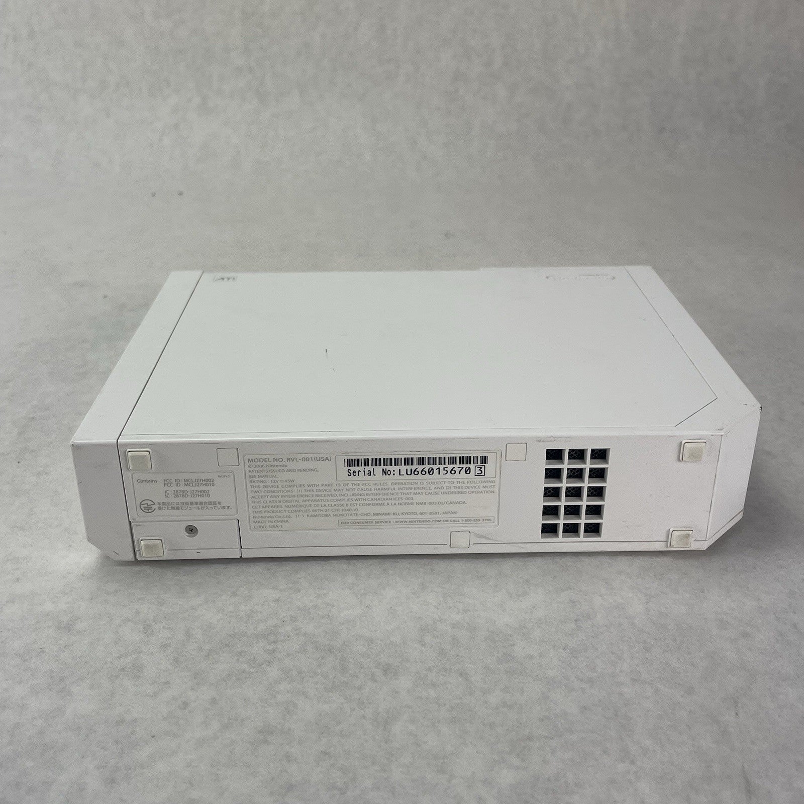 Nintendo Wii RVL-001 Tested & Reset Console Only No Cords9