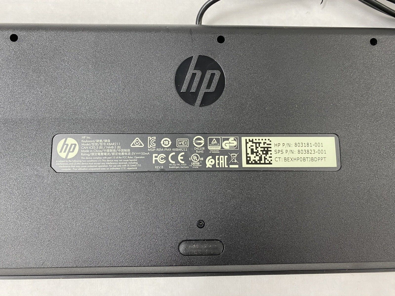 Lot of 3 HP KBAR211 USB Slim Keyboard Tested
