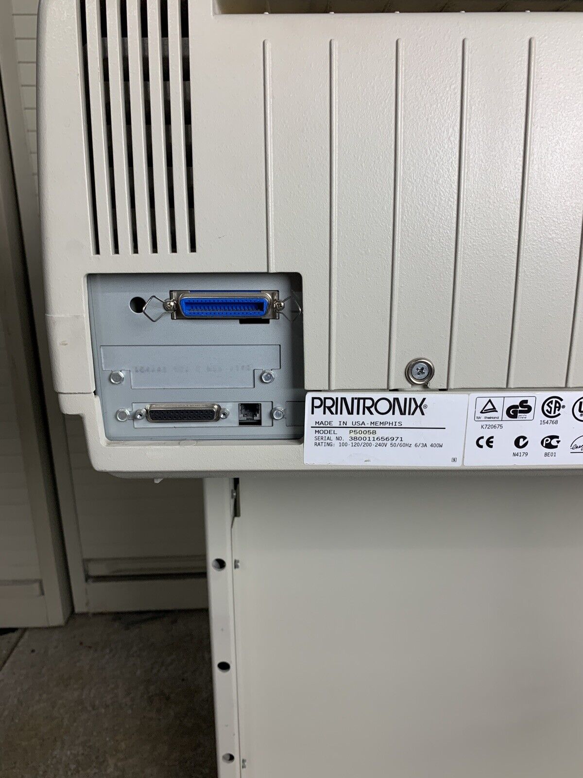 Printronix P5005B Wide Line Printer 500lpm 180dpi LAN Tested