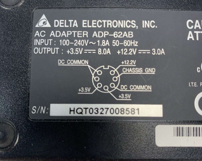 Polycom - Delta ADP-62AB / AC Power Supply - 7 Pin  Part #: 1465-10593-001