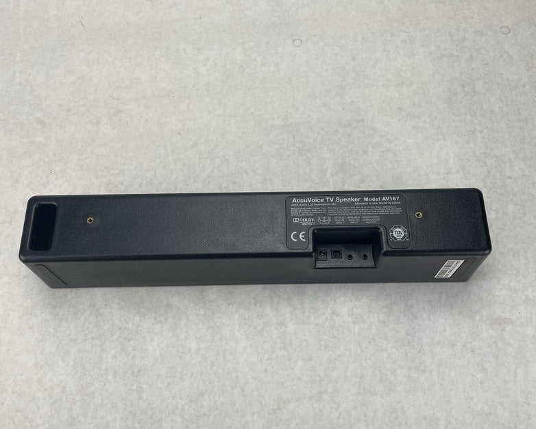 ZVOX AccuVoice AV157 TV Speaker Soundbar No Cords Untested
