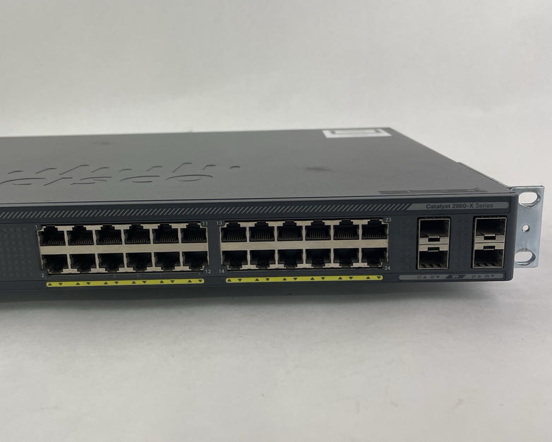 Cisco WS-C2960X-24PS-L  V01 48-Port PoE+ Switch Tested and Reset