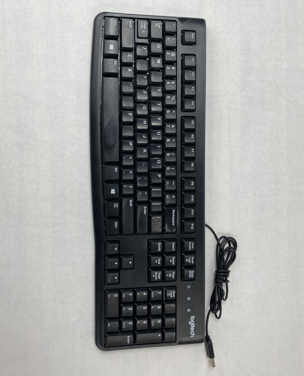 Lot of 7 Logitech K120 YU0036 USB Wired Keyboard Tested