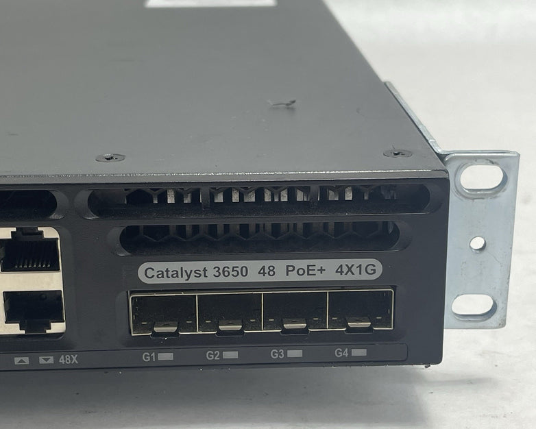 Cisco WS-C3650-48PS-S V02 Tested & Reset 1X PSU