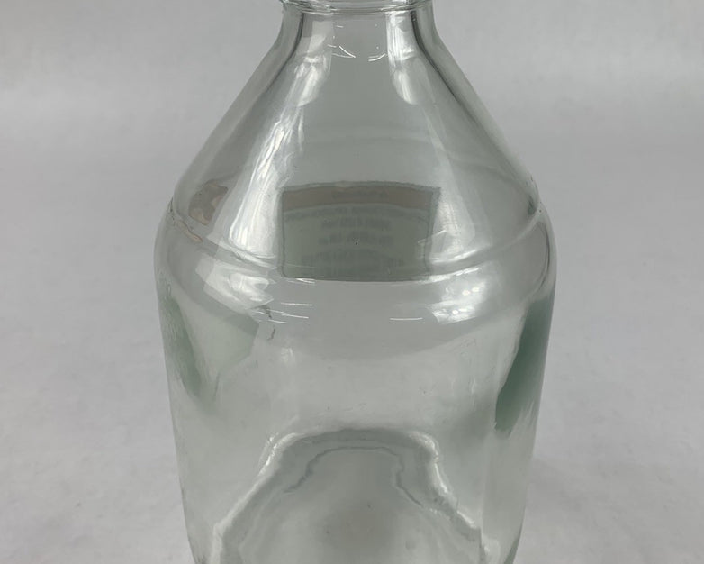 Kimax Kimble 14395-2000 2000 mL Round Wide Mouth Media Storage Bottle - No Lid