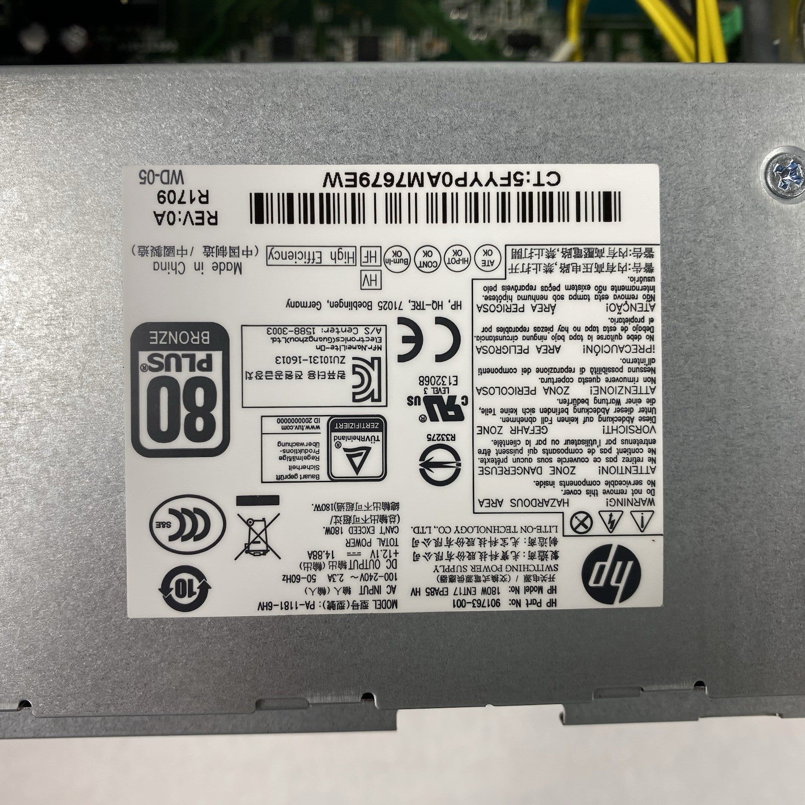 HP EliteDesk 800 G3 SFF Intel Core i5-6500 3.20GHz 16GB RAM No HDD No OS