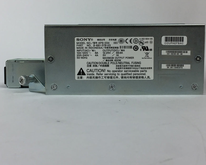 Cisco Sony 8-681-378-23  APS-234  Router Power Supply 41-0238-03 PSU 3900