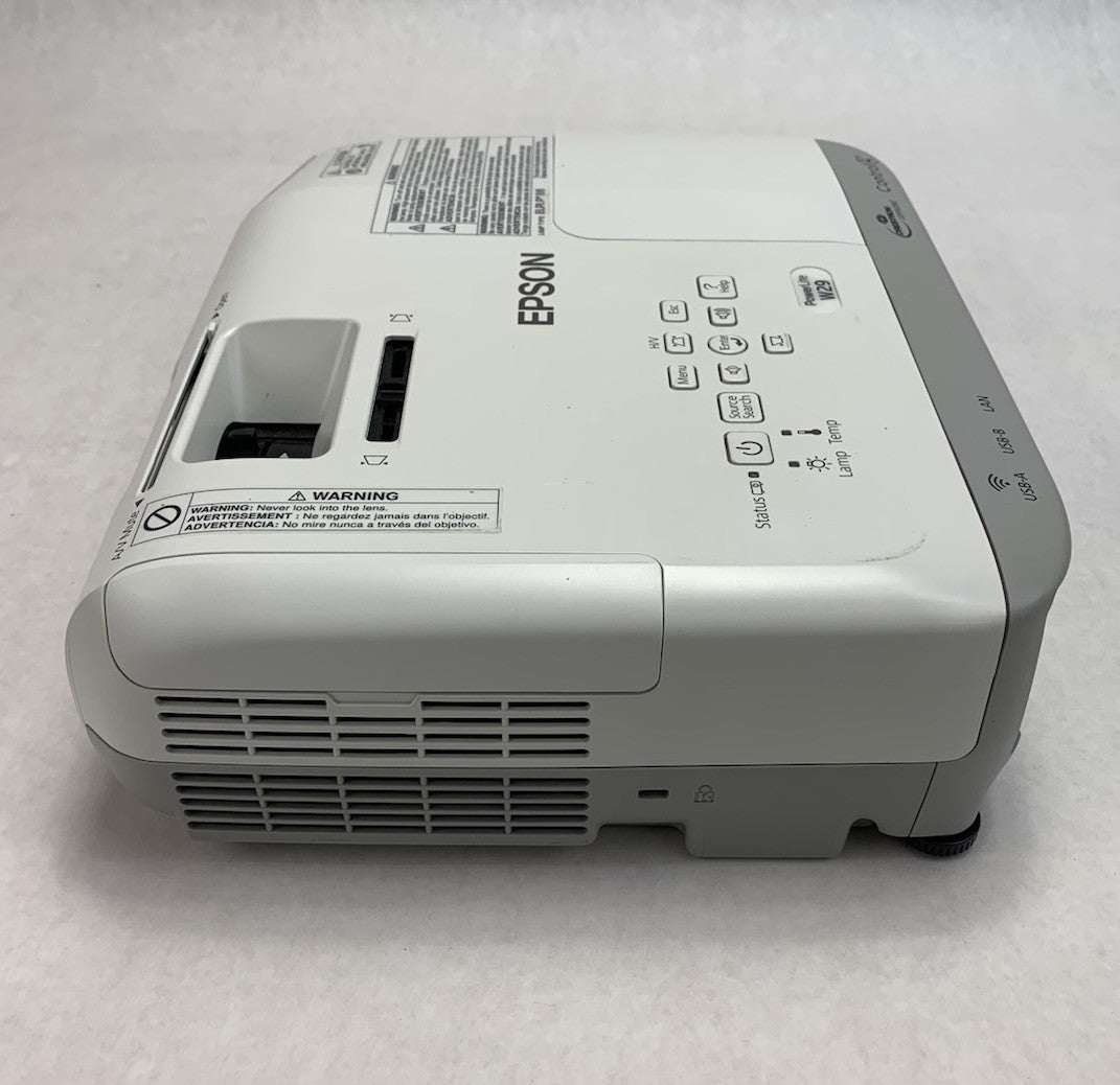 Epson PowerLite W29 H690A LCD Lamp Projector 155 Lamp Hours - No Remote2