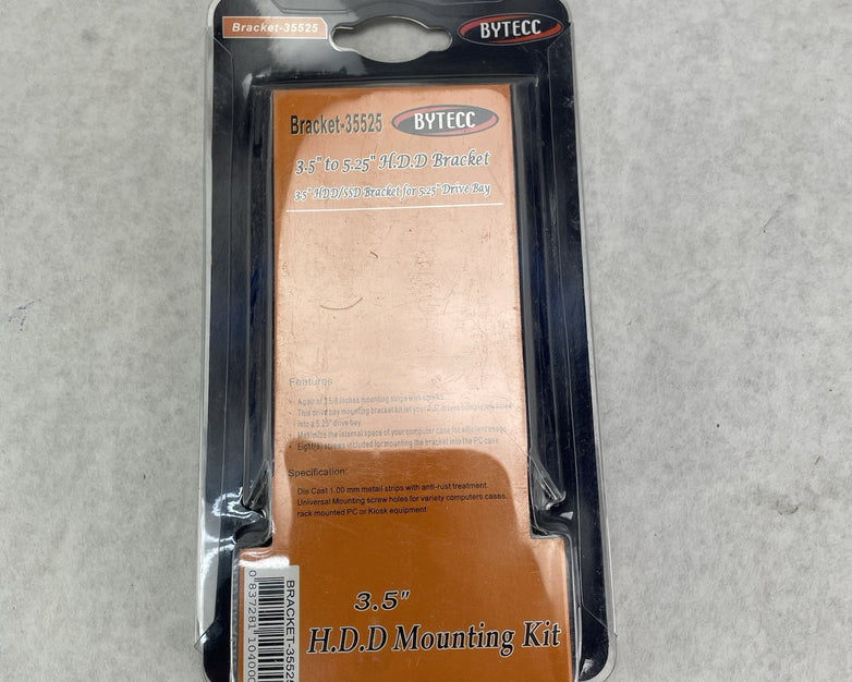 BYTECC 25350 Dual 2.5" to 3.5" HDD SSD Metal Bay Mounting Bracket Lot of 4