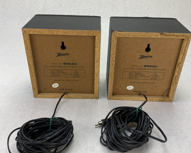 Vintage Zenith Compact Full-Range Surround Speaker System SR630 - Parts
