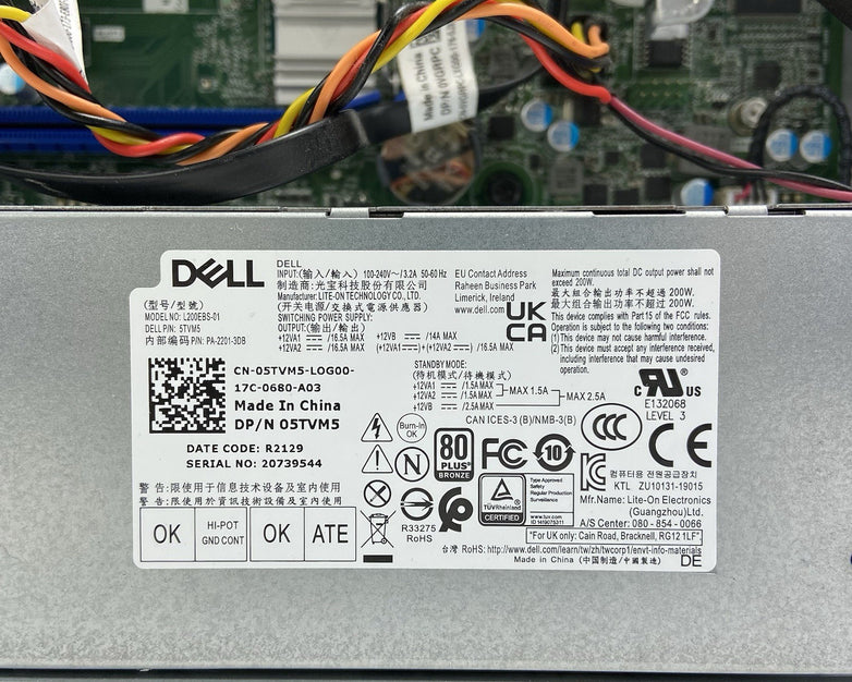 Dell Optiplex 7090 SFF Intel Core i5-10505 3.2GHz 16GB RAM No HDD No OS