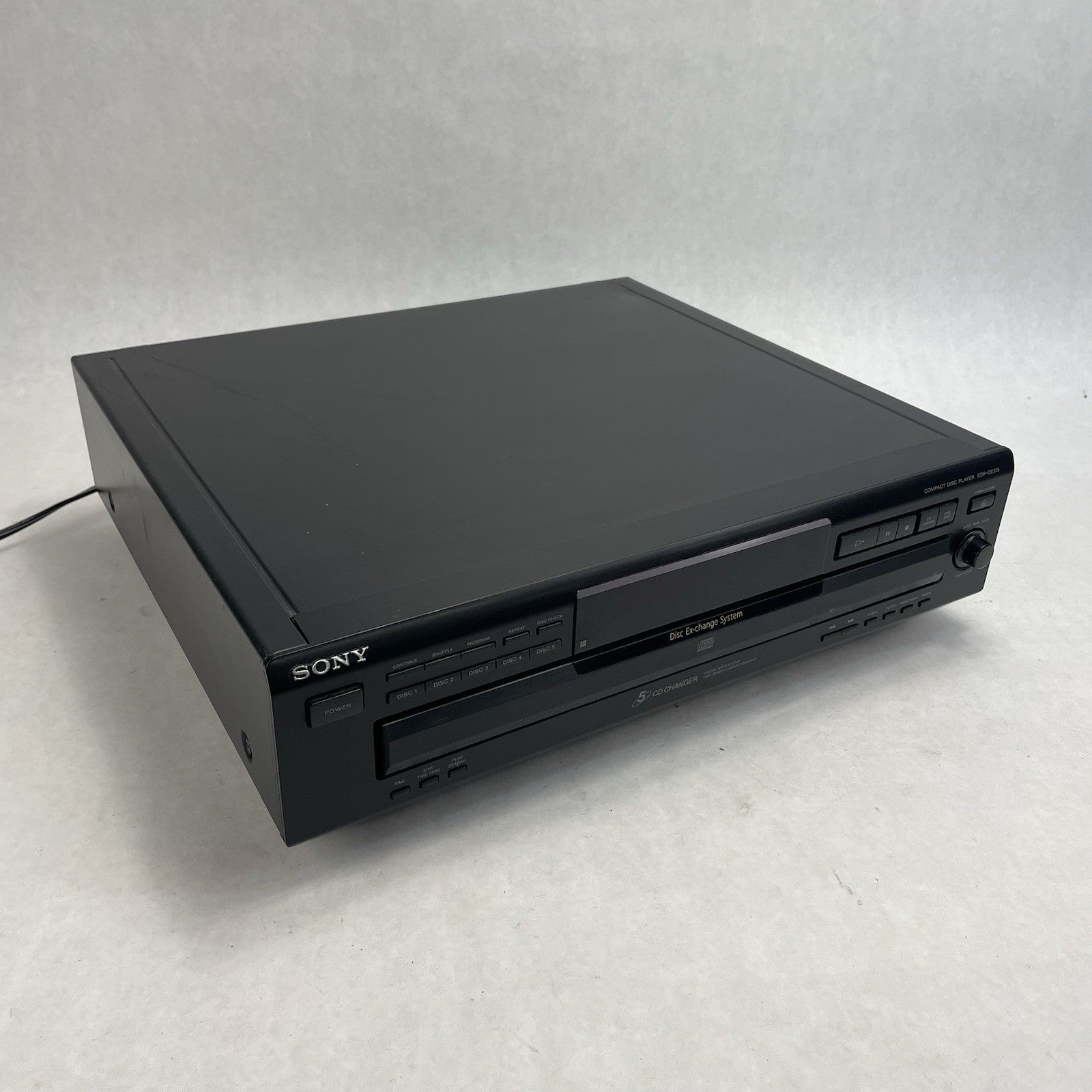 Sony CDP-CE315 5 Disc Changer CD Player Tested Plays No Screen0