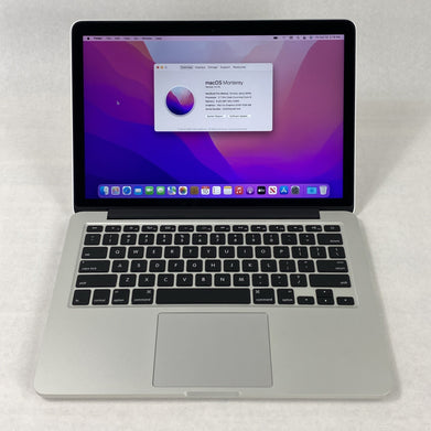 Apple MacBook Pro A1502 2015 Retina 13" 2.7GHz i5 8GB RAM 120GB SSD os12.7.6