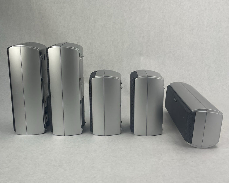 Sony 5.1 Speaker Lot SS-CT51 SS-TS51 SS-TS52 Silver Home Theater Surround Sound
