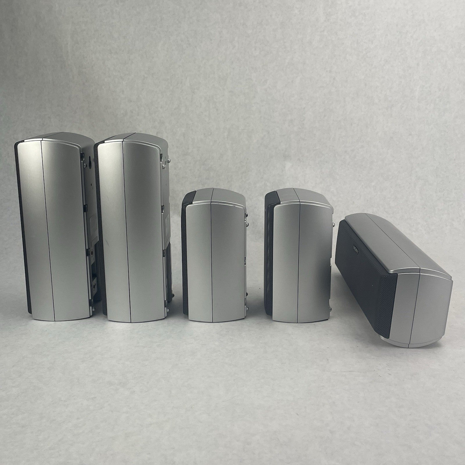 Sony 5.1 Speaker Lot SS-CT51 SS-TS51 SS-TS52 Silver Home Theater Surround Sound3