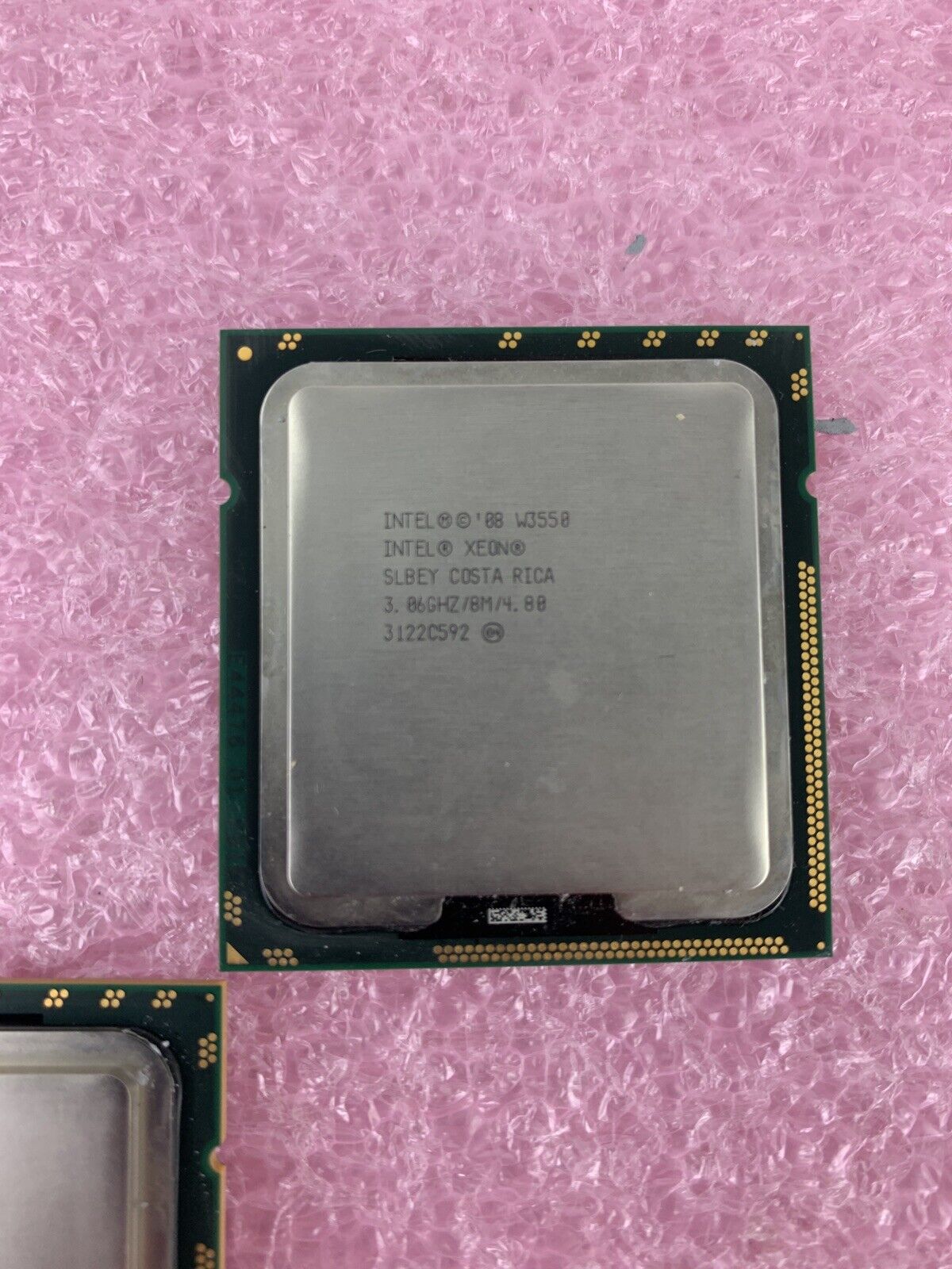 Lot of 2 Intel Xeon W3550 3.06GHz Quad-Core Processor 3122C636 Tested
