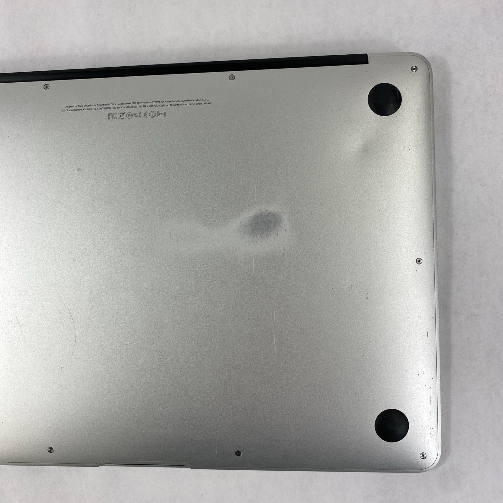 Apple MacBook Air A1466 2012 13" 1.8GHz i5 8GB RAM 120GB SSD os10.15.7 554Cycles20