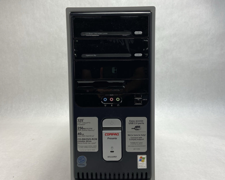 Compaq Presario SR110NX MT Intel Celeron 2.53GHz 256MB RAM No HDD No OS