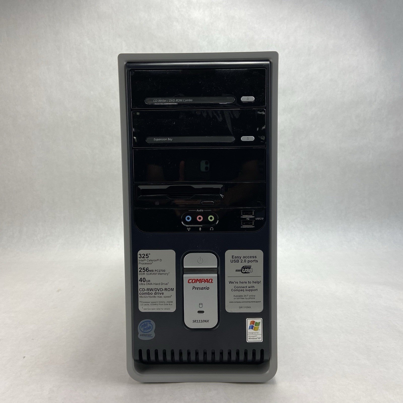 Compaq Presario SR110NX MT Intel Celeron 2.53GHz 256MB RAM No HDD No OS1