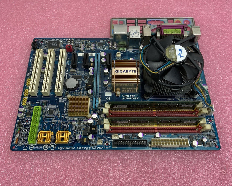 Gigabyte EP35-DS3L Motherboard Intel Core 2 Quad Q6600 2.4GHz 2GB RAM w/Shield