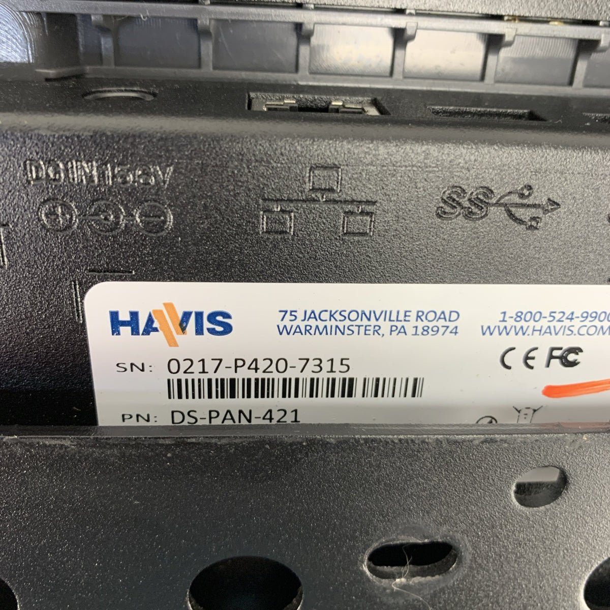 Havis DS-PAN-421 Docking Station with Mounting Plate - No Key No Cord - Tested5