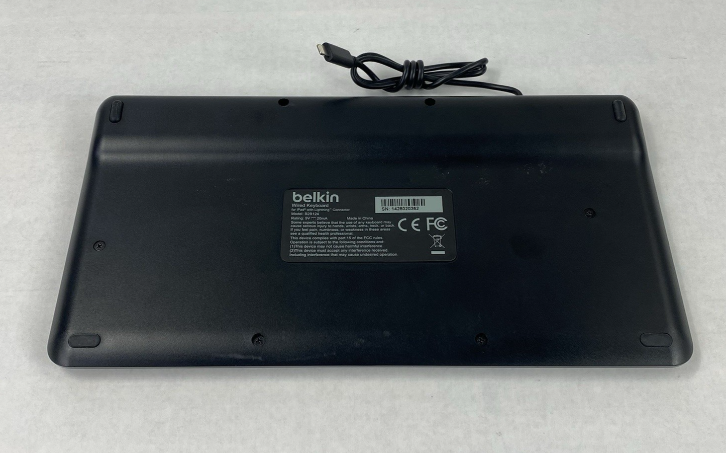 Belkin B2B124 Wired Keyboard for iPad w/ Lightning Connector Tested (Lot of 10)