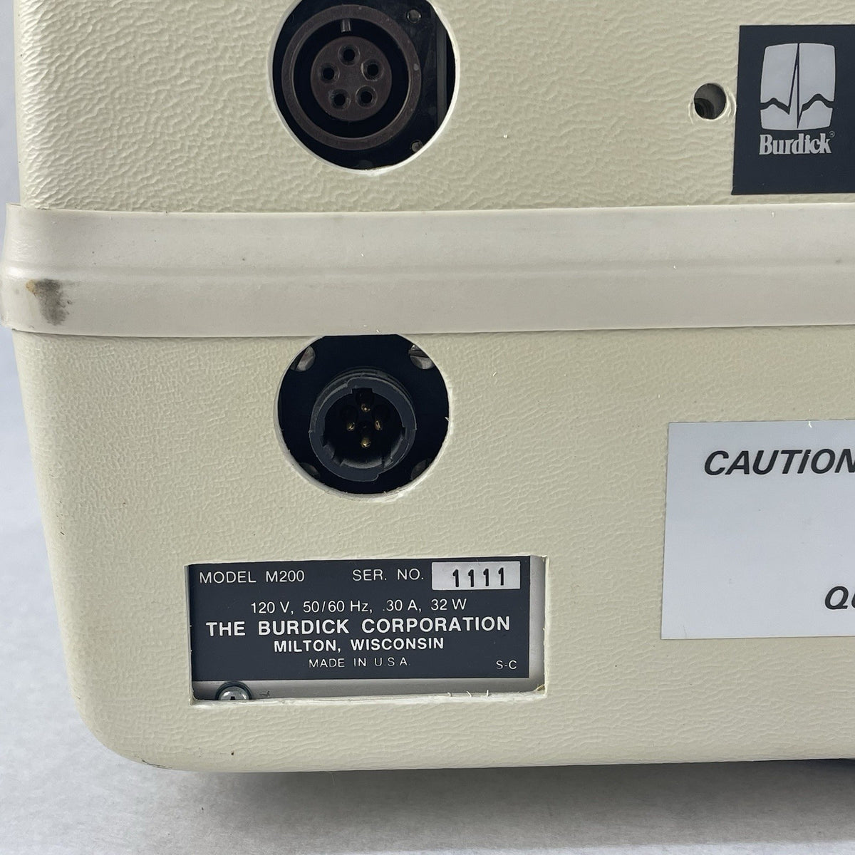 Burdock M 200 Monitor - Untested No Power Cord7