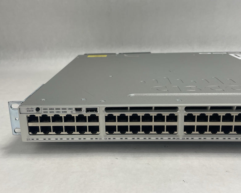 Cisco WS-C3850-48P-S 48 V07 Port Switch 1x 1100W PSU 2x 10Gig Tested & Reset