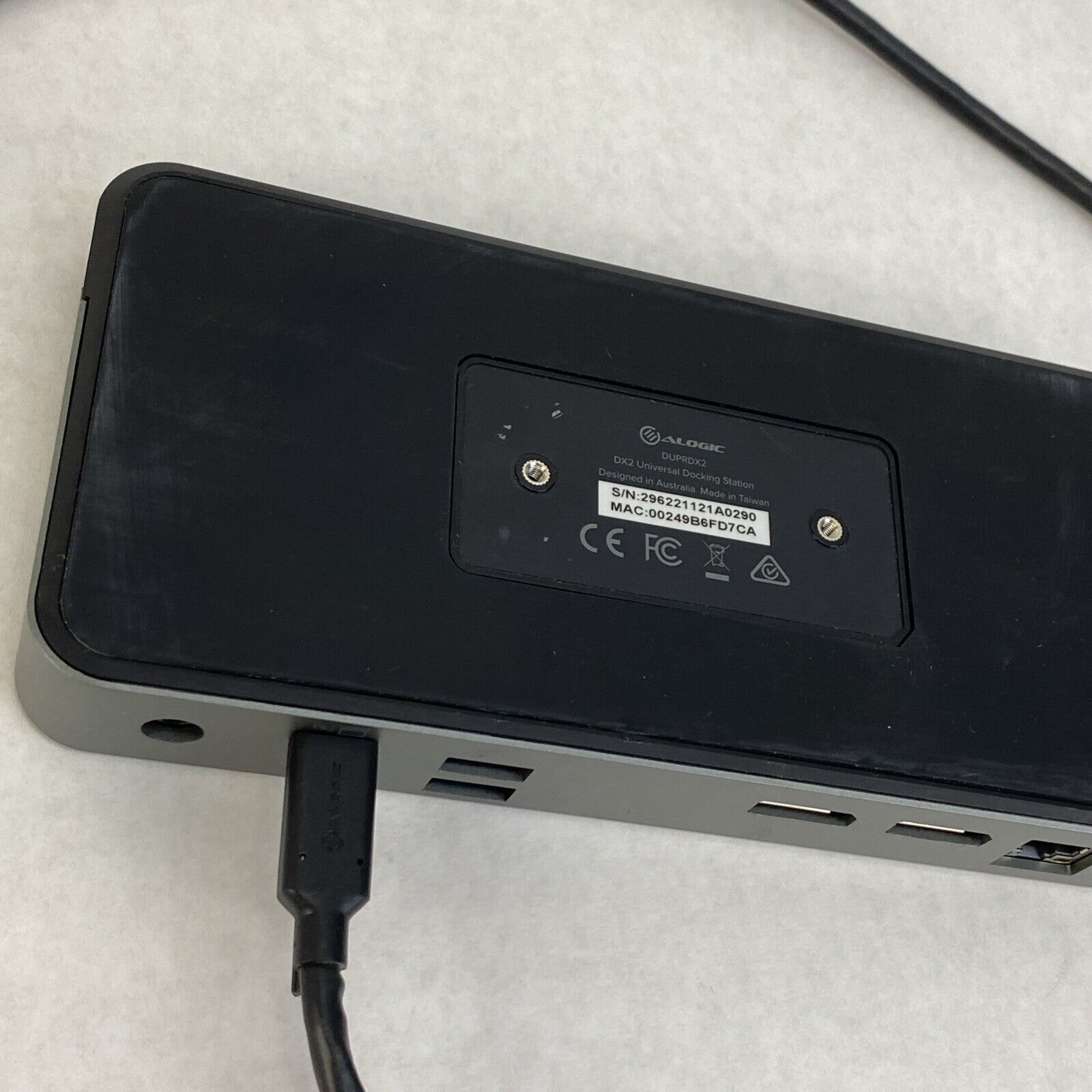 Alogic DX2 Dual 4K Display Universal Docking Station DUPRDX2-100