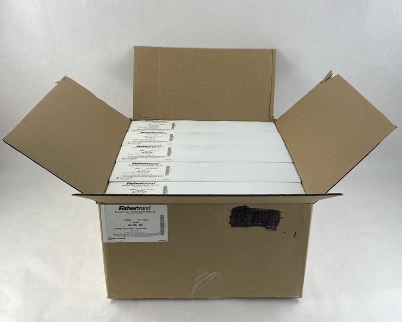 Fisherbrand 02-707-167 Aerosol Barrier Pipet Tips 1250µl Natural - 4800 Tips