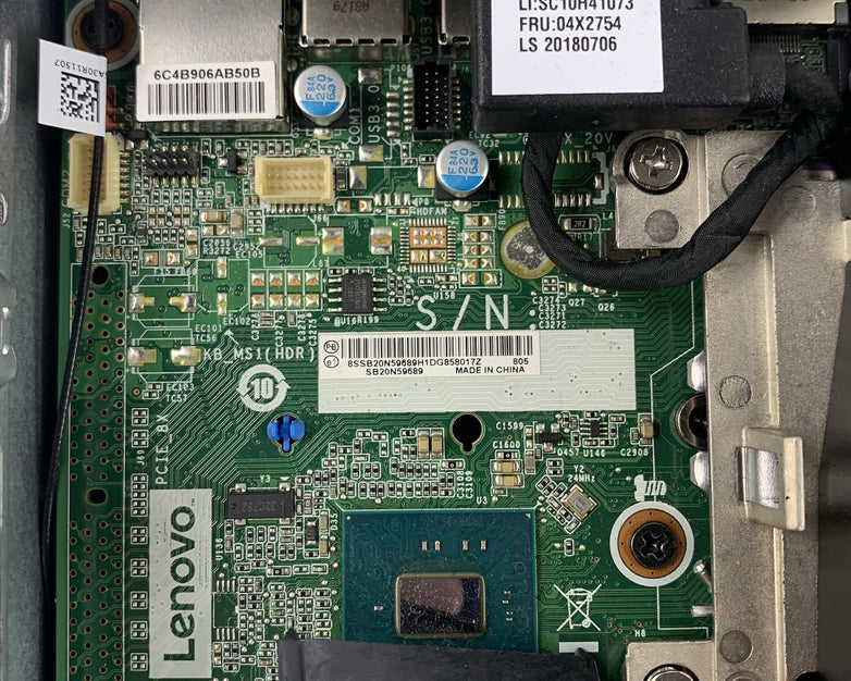 Lenovo M910q i5-7500T 2.7 GHz 8 GB RAM No SSD/HDD No OS No AC Adapter No Ant