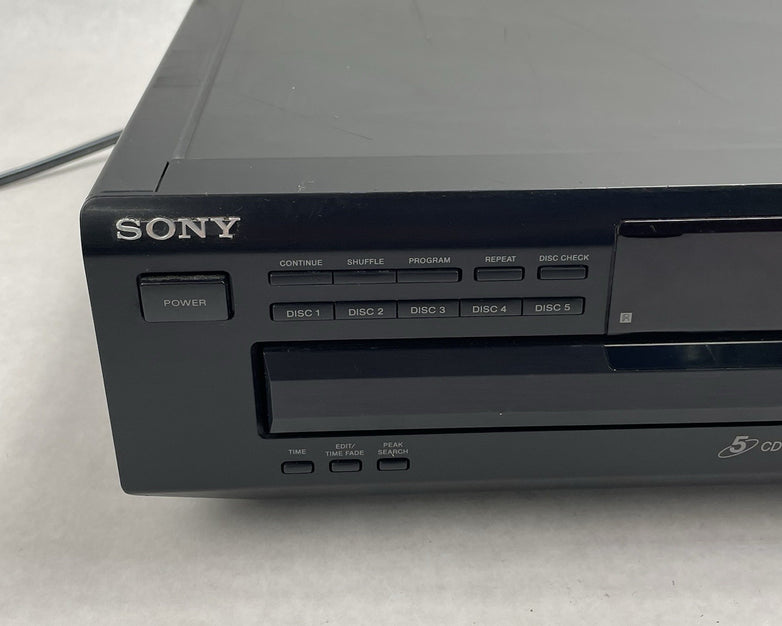 Sony CDP-CE315 5 Disc Changer CD Player Tested Plays No Screen