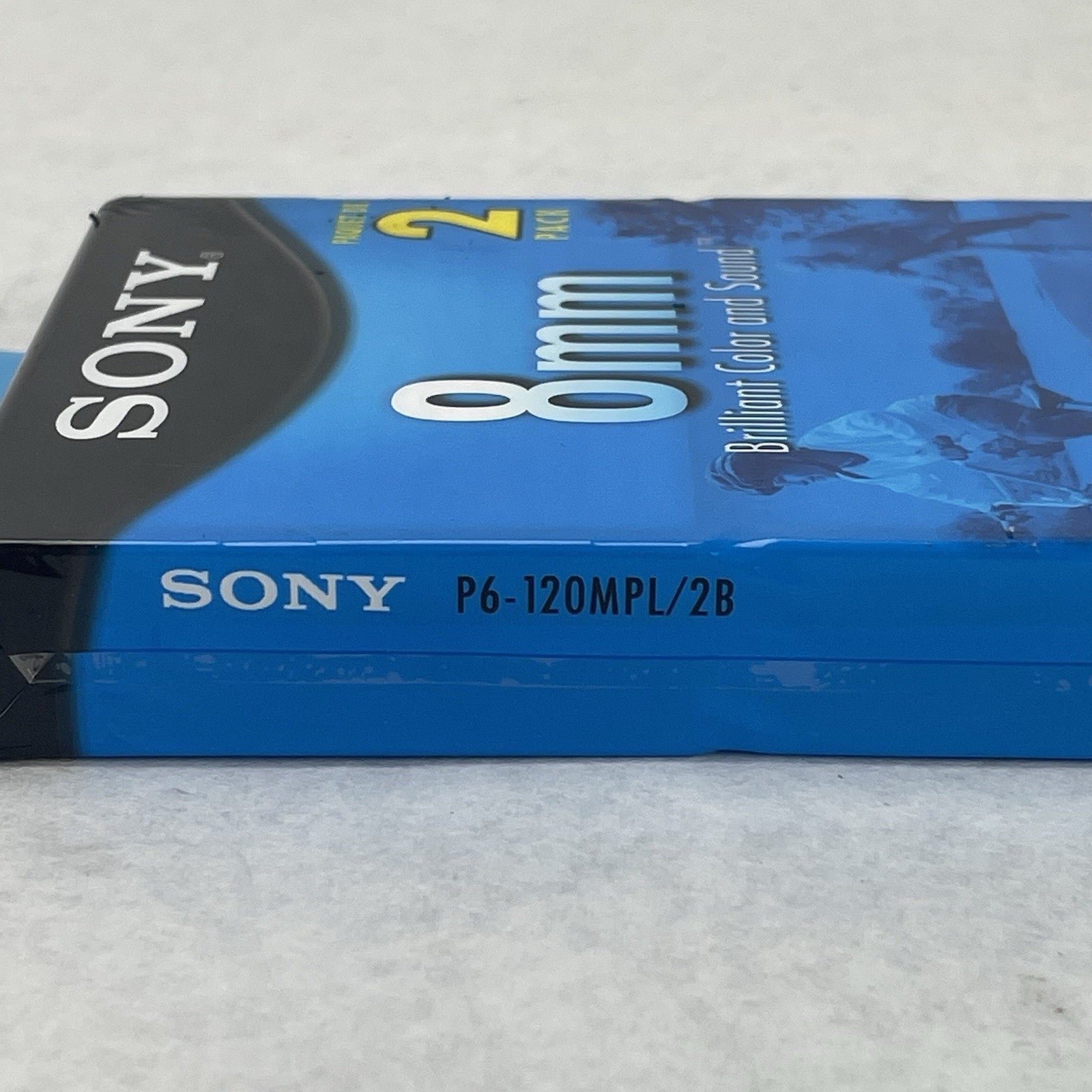Sony 8mm Set Of 2 Videocassettes. Standard Grade P6-120MPL/2B. New Sealed8