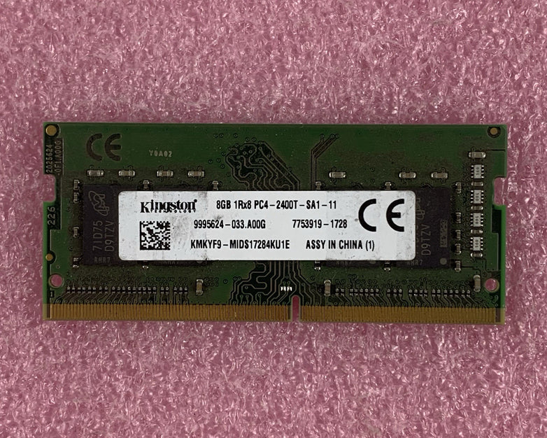 Kingston 9995624-033.A00G 8 GB DDR4 SO-DIMM PC4-2400T 260-Pin Laptop Memory Ram