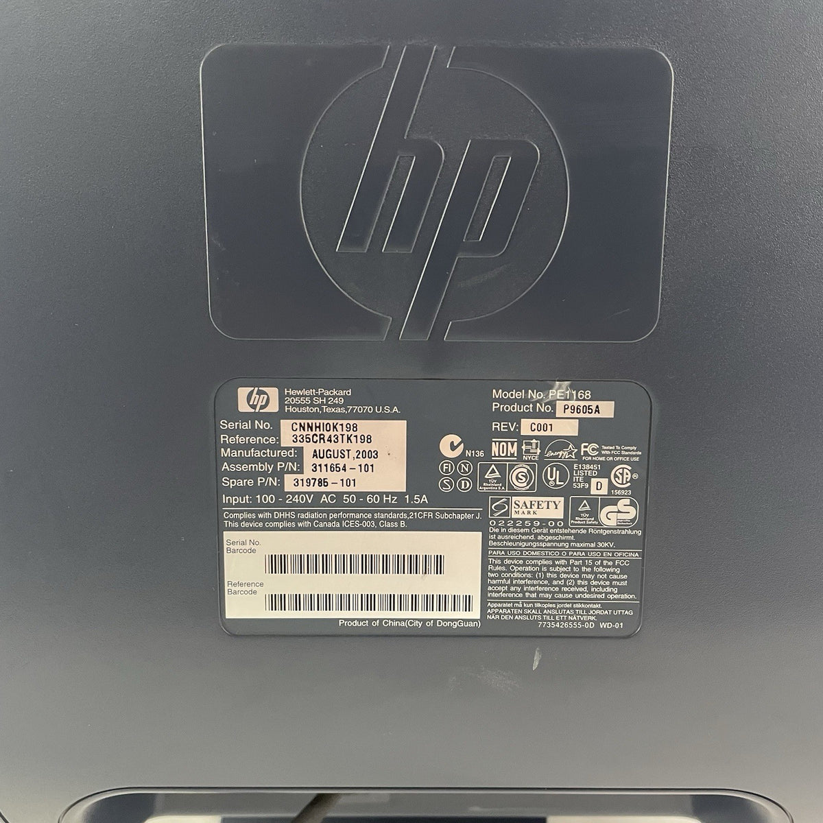 HP Pavilion mx703 PE1168 17" Flat CRT Tube VGA Color Computer Monitor11