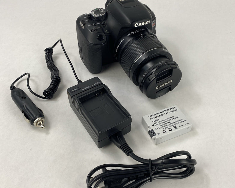 Canon DS126311 Camera EFS 18-55mm Macro 0.25m/0.8ft Zoom Lens w/Battery and Dock