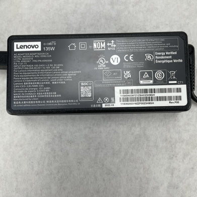 LENOVO ADL135NLC2A 135W 20V 6.75A AC Adapter Charger Lot of 5