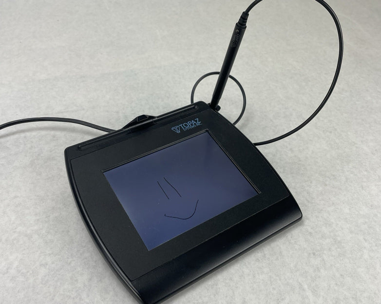 Topaz SignatureGem T-LBK57GC-BBSB-R 5.7" USB Signature Tablet with Stylus POS