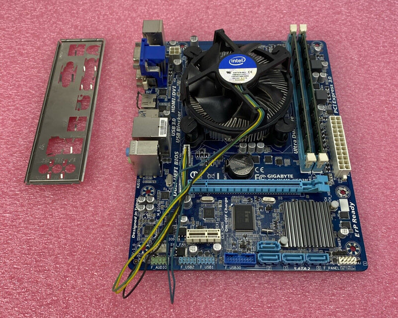 Gigabyte H61M-USB3H Motherboard Intel Core i7-3770 3.4GHz 16GB RAM w/ I/O Shield