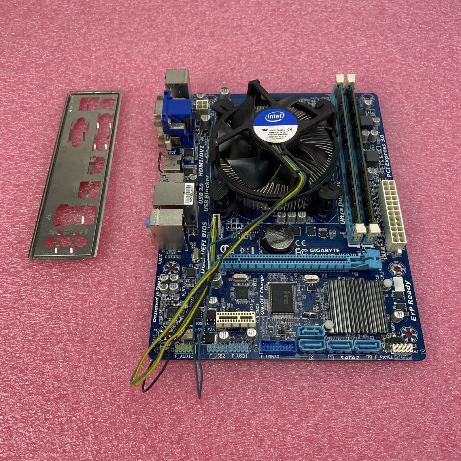 Gigabyte H61M-USB3H Motherboard Intel Core i7-3770 3.4GHz 16GB RAM w/ I/O Shield