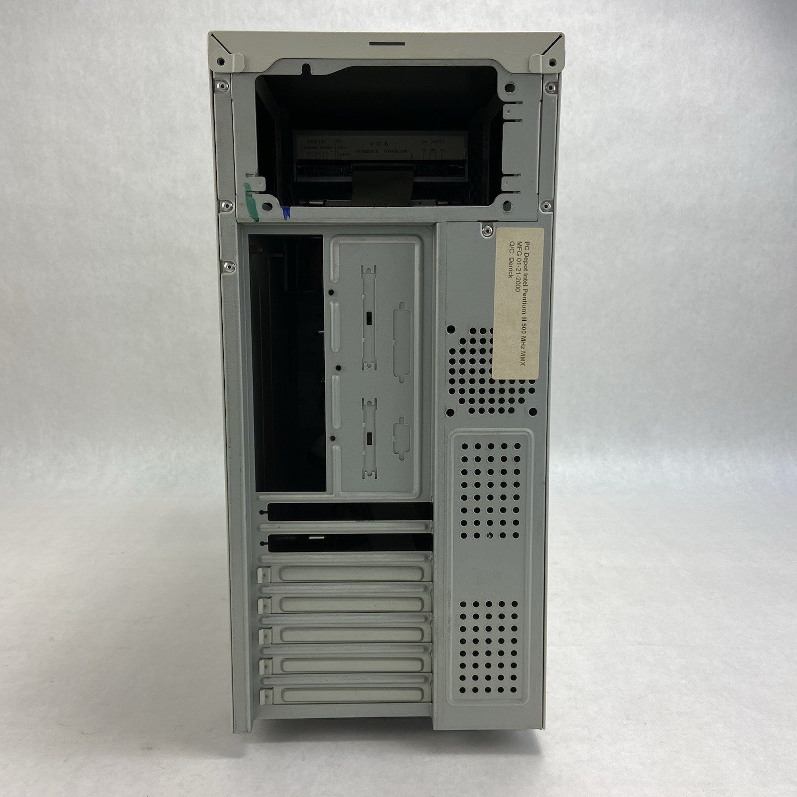 Beige In-Win A500 Mid Tower ATX Computer Case Bare Bones No PSU4
