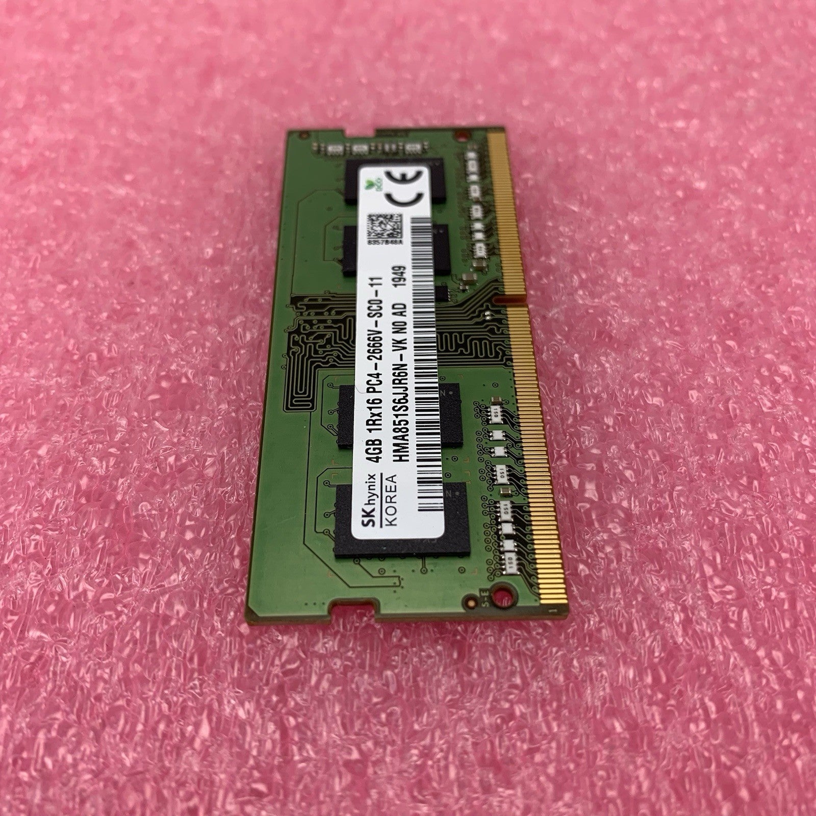 SK Hynix HMA851S6JJR6N-VK PC4-2666V-SC0-11 4GB 1Rx16 Desktop Memory RAM Lot of 24