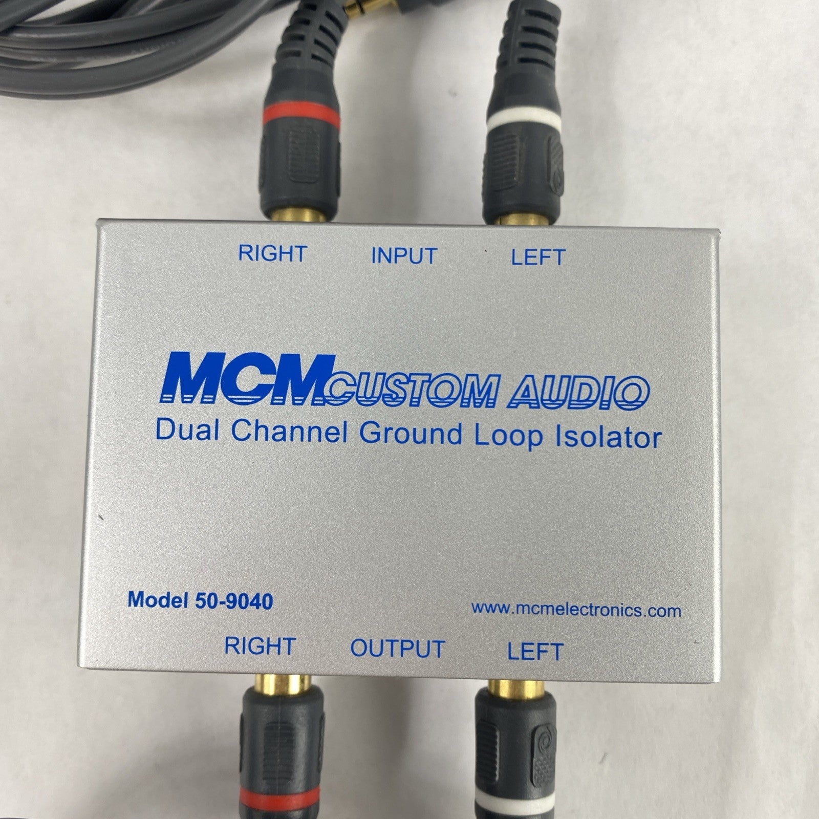 MCM 50-9040 Dual Channel Ground Loop Custom Audio Isolator Untested2