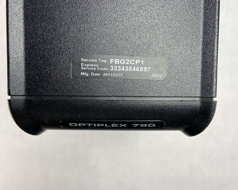 Dell Optiplex 780 DT Intel Core 2 Duo E8400 3GHz 2GB RAM No HDD No OS