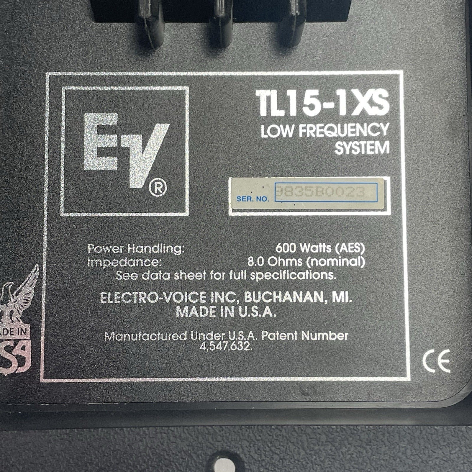 Electro-Voice  Subwoofer Passthrough TL15-1 XS2