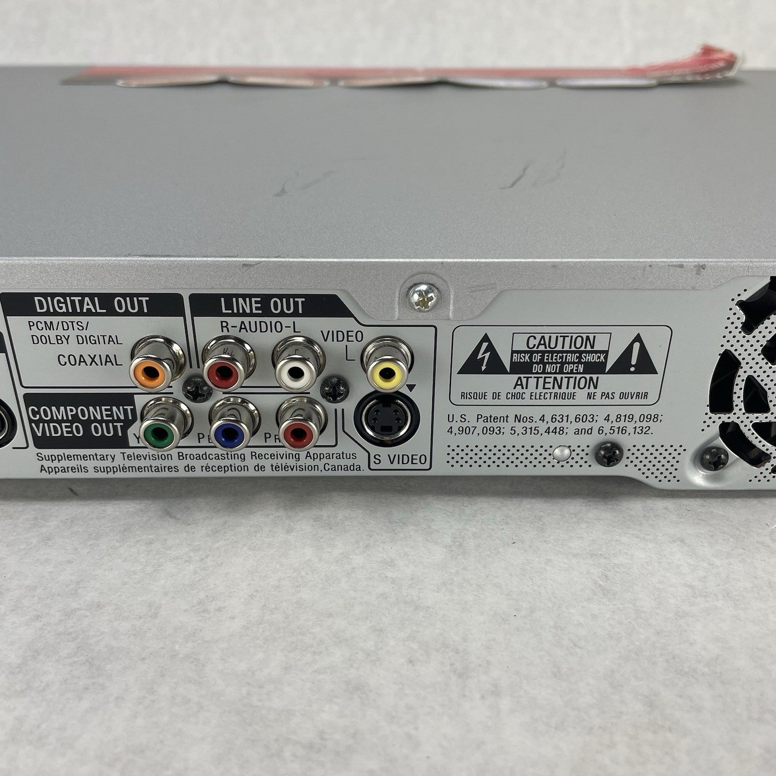 Sony RDR-GX330 DVD Recorder Player No Remote No Power Cord Tested & Working