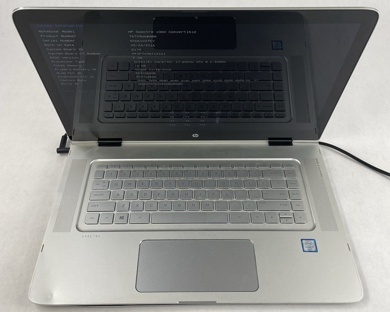 HP Spectra x360 15.6" i7-6500U 2.50 GHz 16 GB RAM No SSD/OS/AC