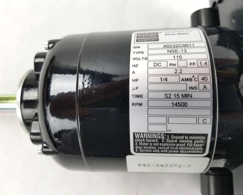 Bodine NSE-13 14500 RPM Small Motor 1/4 HP 115V